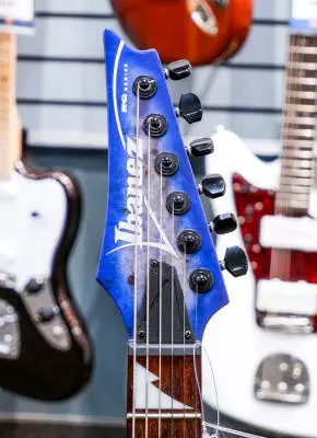 Ibanez - RG Neck-Thru Electric Guitar - Blue Lagoon Burst Flat 2